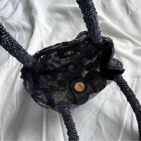 Vintage black beaded mini purse - Picture 5 of 5